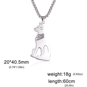 Tianyi-Collier Noeud Trinit&eacute; Celtique Collier Noeud Celtique Pendentif Croissant De Lune Ancienne Irlandaise Triangle Celtique Amulette De Protection En Acier Inoxydable Pour Hommes Et Femmes - Neuf