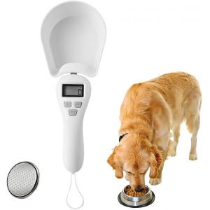 Cuill&egrave;re Doseuse Pour Chien,Cuill&egrave;re Doseuse &Eacute;lectronique Avec &Eacute;cran Lcd,Cuill&egrave;re De Pes&eacute;e Amovible Pour Chat - Neuf