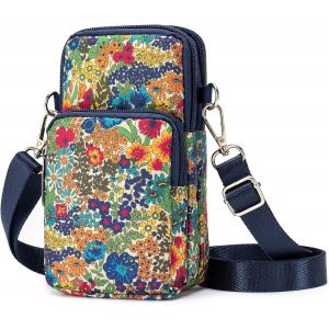 RFCBC-Petit Sac Bandouliere Femme pour Téléphone Portable, Imperméable Nylon 3 en 1 Pochette Telephone Portable 6.7 Pouces Mini Sacs Bandouliere Femme pour Sport, Randonnée, Voyage - Neuf