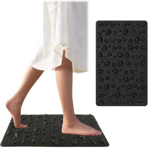 Kal-Tapis De Point De Pression Du Pied,50 * 30cm Coussin De Réflexologie Pour Les Pieds,Coussin De Points De Pression,Convient Au Massage Des Pieds Pour Soulager La Fatigue, Etc. (Noir) - Neuf