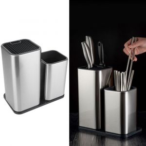 Support De Couteau 2 En 1 Support De Rangement D¿Ustensiles De Cuisine Porte Ob - Neuf