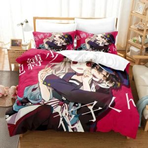 Parure De Lit Hanako-Kun, Housse De Couette, Motif Dessin Anime Japonais, Pour Lit Simple, Queen Size, King Size, Twin, Garçons Et Adolescents - Neuf