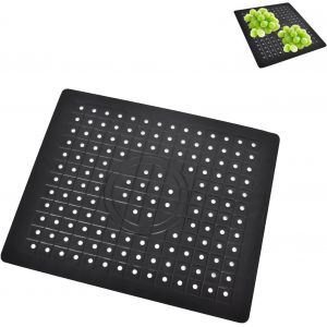 Tianyi-Tapis D'évier Antidérapant En Silicone, Très Épais, Découpable,Design Nid D'abeille ¿ Protection Évier Cuisine, Tapis Fond Évier ¿ Idéal Pour Vaisselle, Frui (Carrée) - Neuf