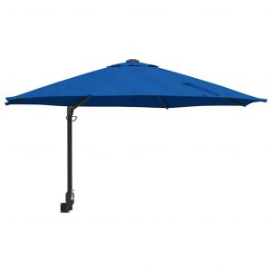 Parasol De Jardin Inclinable Moderne 248 X 248 X 148 Cm Durable Design Minimaliste En Polyester Azur Helloshop26 02_0058633 - Neuf