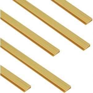 Ulteronixshop-Clip De Fixation en PVC 5pcs x 1m, Accessoires pour Canisse en PVC, pour Brise-Vue en PVC, Bambou - Neuf