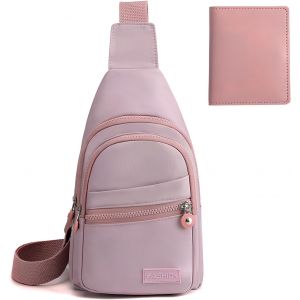 Rfcbc-Sac Bandoulière Homme Femme, Sac De Poitrine Avec Un Petit Sac De Cartes, Sling Épaule Cross Body Bag Petit Sac À Dos Réglable Pour Les Sports De Plein Air Le Camping L'alpinisme - Neuf