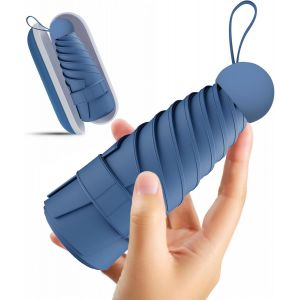 Parapluie pliant de voyage MINI Coupe - vent,id&eacute;al pour tenir dans votre poche ou votre sac,parapluie portefeuille en tissu &eacute;cologique,id&eacute;al pour les d&eacute;placements quotidiens,Gar&ccedil;ons filles,cadeaux - Neuf
