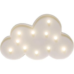 Veilleuse Led En Forme De Nuage &Agrave; Piles Pour Filles, Signe Lumineux, Lampes De Table D&eacute;coratives Pour B&eacute;b&eacute;s Et Enfants, Accessoires De F&ecirc;te Pour Chambre &Agrave; Coucher - Neuf