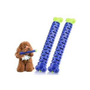 Brosse &Agrave; Dents Pour Chien, Jouet &Agrave; M&acirc;cher Pour L'hygi&egrave;ne Dentaire Et L'apprentissage Du Rapport - Lot De 2 - Neuf