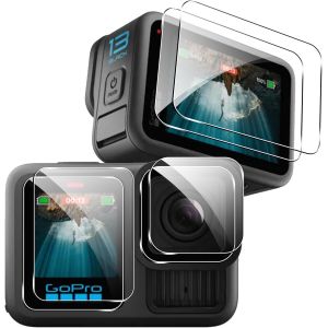 Verre Trempé pour GoPro Hero 13 Black Protecteur d'écran Caméra Film Protection Ecran Protecteur Vitre trempé Accessoires Protection Camera Film HD Film - Neuf