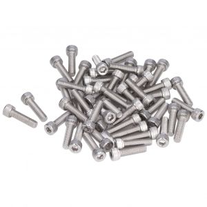 XYONG Lot de 50 vis a tete cylindrique a six pans creux, filetage grossier, acier inoxydable A2-70, M8 x 1,25, DIN 912, M8 x 35 - Neuf