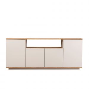 Buffet en bois "Arista" - 180 x 44 x 75 cm - Beige - Neuf