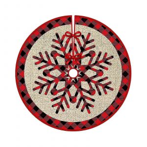 Jupe de sapin de No&euml;l avec motifs imprim&eacute;s pour d&eacute;corations de No&euml;l - Neuf