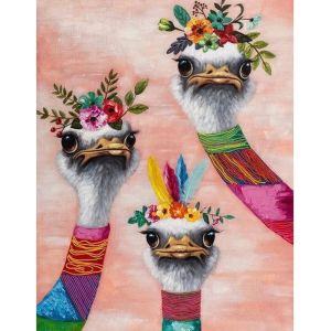 Ayuhr-Diamond Painting Autruches 30x40 Cm Broderie Diamant Autruches Peinture Diamant Autruches Tableau Perle Diamant Autruches Perle Diamant A Coller Animaux Diamond Painting Enfant Fille - Neuf