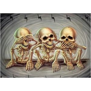 Ayuhr-Diamond Painting Skull Petit 40x30 Cm Diy 5d Diamond Painting Tete De Mort Mexicaine Painting Diamant Tete De Mort Broderie Diamant Crane Peinture Diamant Crane Mexicain Crâne Tableau - Neuf