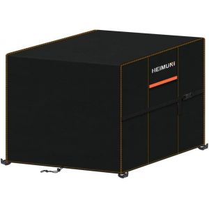 Housse Salon De Jardin Extérieur Imperméable, 80x80x80cm Housse Table De Jardin Carrée Bâche Salon De Jardin Avec Aération, 420d Oxford Housse Protection Table De Jardin Extérieur Coupe-Vent - Neuf