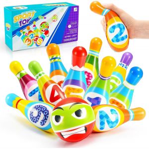 Bowling pour Enfants 1 2 3 4 ans Gar&ccedil;on Jouets Montessori Garcon 1-6 ans Enseignement pr&eacute;coce Enfant Jouet Fille 3 4 5 Ans Enfant Cadeaux pour Cadeaux de No&euml;l 1 2 3 4 Gar&ccedil;ons Jouets Exterieur - Neuf