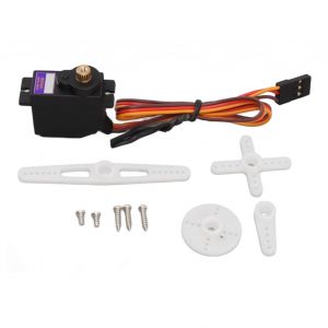 Servomoteur A Engrenages Metalliques Avec Roulement, Micro-Servo Numerique Avec Bras Servo En Plastique Pour Avion, Planeur, Petit Robot Rc - Neuf