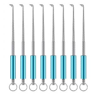 8pcs Outil De Retrait D'hameçon De Pêche Séparateur D'hameçon Accessoire De Pêche Pour Kit D'outils De Pêche Découplage Rapide - Neuf