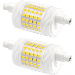 Yemaesre-R7s 78mm Dimmable 15w Blanc Froid 6000k, 1500lm, Équivalent À Lampe Halogène Crayon 100w, Ac 220v, Led En Céramique Pour Studio, Lot De 2 - Neuf
