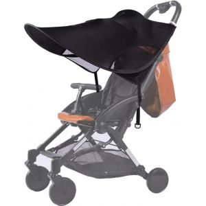 Asfasfq-Pare-Soleil Pour Poussette, Universelle Auvent De Poussette, Confort Respirant Pare Soleil De Landau,Canopy Protection Solaire Upf 50+, Housse De Protection Pour Poussette - Neuf