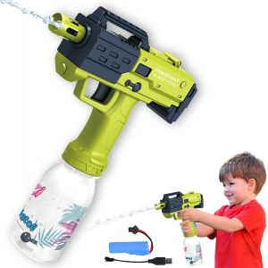 Kal-Pistolet À Eau Automatique, Pistolet Eau Electrique, Pistolet A Eau Puissant, Pistolet À Eau Longue Portée, Jeu De Tir De La Piscine En Extérieur Jouets, Pour Été Piscine Fête Plage (Vert) - Neuf