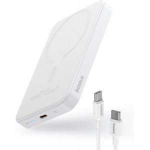 Picogo Am41 Powerbank, Ultra Slim 5000mah Magsafe Powerbank, Charge Rapide Pd 20 W, Portable, Mini Batterie Externe Magnétique Sans Fil Avec Câble Usb-C Pour Iphone 16/15/14/13/12, Gris Espace - Neuf