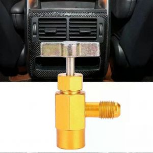 Robinet de réfrigérant AC Robinet de réfrigérant Outil de robinet de réfrigérant peut distribuer pour R134a R134 Robinet de réfrigérant AC 1/2 Outil de soupape de filetage - Neuf