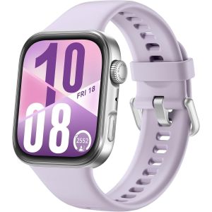 Watch Fit 4 Montre Connectée, 100+ Modes D'entraînement, Ultra-Fine, Tracker D'activité, Ios Et Android, Autonomie De La Batterie Jusqu'à 10 Jours, Gps, Garantie Prolongée De 6 Mois, Violet - Neuf