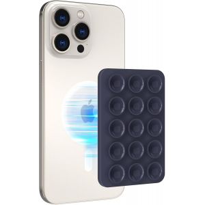 KALANKA-Support de Téléphone à Ventouse Magnétique pour iPhone 16/15/14/13/12 Series Silicone Support de Ventouse pour Etui de Téléphone, Support pour Téléphones Mobiles pour TikTok Videos et Selfies - Neuf