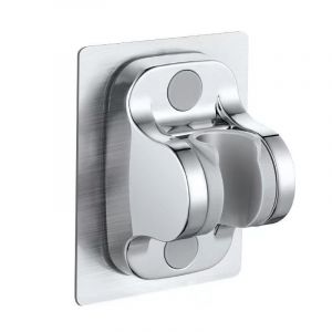 Lot de 2 supports de douche muraux (argent) - Neuf