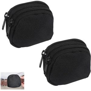 Cauc-Lot De 2 Sacs Banane Tactiques Pour Homme Et Femme - Pour La Randonn&eacute;e, Les Voyages Et Les Activit&eacute;s De Plein Air - Noir - Neuf