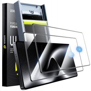 KALANKA-pour Samsung Galaxy S25 Ultra Protection d'&eacute;cran - [Support D&eacute;verrouillage par Empreinte Digitale][Anti-Poussi&egrave;re Automatique] Verre Tremp&eacute; 9H Plein &Eacute;cran Grade Militaire 10X Incassable - Neuf