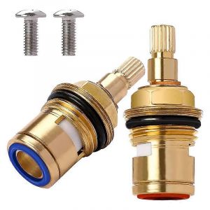 2PCS en laiton tige en c&eacute;ramique disque en c&eacute;ramique cartouche robinet valve - Neuf