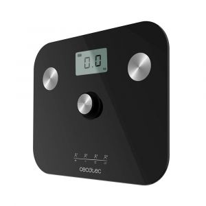 Balance P&egrave;se-Personne Avec Bouton-Poussoir Ecopower 10100 Full Healthy Black. Surface En Verre Tremp&eacute; Tr&egrave;s S&eacute;curis&eacute;e Et Capteurs De Pr&eacute;cision, Grand &Eacute;cran Lcd, De 8 Kg Jusqu`&Agrave; 180 Kg - Neuf