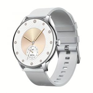 Laxasfit Nouvelle Montre Intelligente Hommes Plein &Eacute;cran Tactile Sport Et Fitness Montre Bluetooth Parler Dames Montre Intelligente Pour Android Ios.Silvery. - Neuf