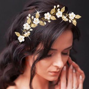 Kal-Serre-Tête De Mariée En Cristal Tressé Pour Femme - Neuf