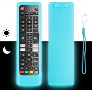 Coque De Protection En Silicone Pour T&eacute;l&eacute;commande Lg Akb76037605 Akb75675301 Akb74915346 Akb75095308 Tv T&eacute;l&eacute;commande Bleu Fluo - Neuf