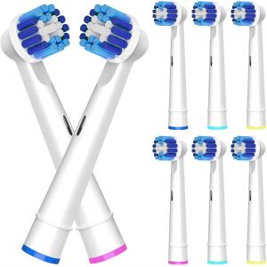 Lot De 8 T&ecirc;tes De Rechange Compatibles Avec Brosse &Agrave; Dents &Eacute;lectrique Braun Oral-B, T&ecirc;tes De Rechange Professionnelles Pour Oral-B Pro100/1000/1500/4000/5000/7000/8000/9600, Etc.[Z626] - Neuf