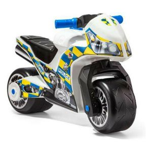 Tricycle Moto Officier de Police Molto 73 cm V&eacute;hicule Enfant Stable et Solide Cadeau Id&eacute;al No&euml;l - Neuf