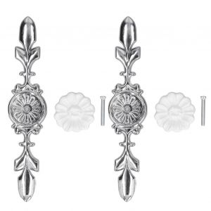 HJLIAN Lot de 2 boutons de tiroir en ceramique, poignees decoratives pour porte d'armoire, cuisine, salle de bain, bureau, 1088D, Magnolia - Neuf