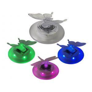 Lampe solaire flottante pour piscine avec LED &agrave; couleurs changeantes, &eacute;tanche, 12 cm - Neuf