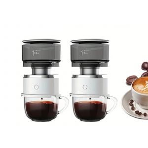 Lot De 2 Mini Cafeti&egrave;res &Agrave; Filtre Portables Automatiques - Neuf
