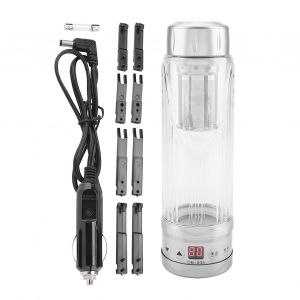 HJLIAN Bouilloire electrique de voyage 12 V/24 V 95 W 420 ml pour voiture, tasse a the, chauffe-eau, porte-bouteille (argent) - Neuf