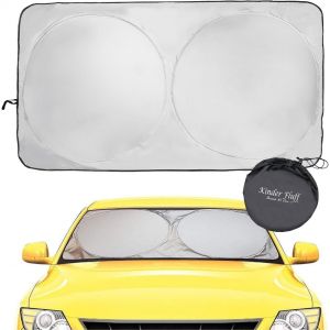 Pare-Soleil pour Pare-Brise|Couvre-Pare-Brise Réfléchissant et Pliant & Bloque 99% des Rayons UV|Accessoires pour Fenêtre de et Intérieur|Paresoleil-G (160x89cm) - Neuf