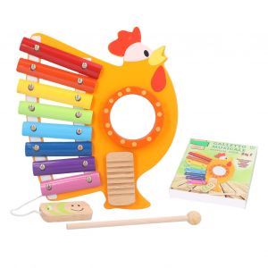 Jouet Xylophone Pour Tout-Petits, Xylophone En Bois Pour Enfants, Instrument Educatif Prescolaire - Neuf