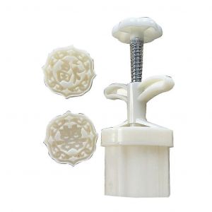 Mi-automne Mooncake Maker Caractères chinois Moon Cake Mold Cookie Stamps - Neuf