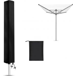 MDY-Housse Sechoir Parapluie Imperméable, Housse Sechoir à Linge avec Fermeture Eclair, 420D Oxford Housse Etendoir Parapluie à Linge(180x18x18cm) - Neuf
