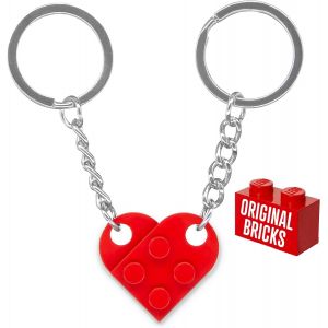 Kal-Porte-Cl&eacute;s Pour Couples Originaux | Briques Authentiques | Cr&eacute;maill&egrave;re Nouvelle Maison | Briques De Construction Originales | Id&eacute;e Saint Valentin Anniversaire Voiture Puzzle - Neuf