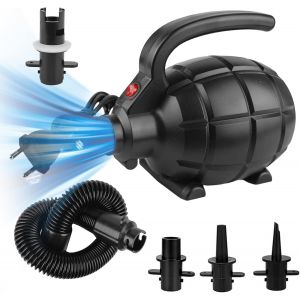 Loc-Pompe À Air Électrique,600 W Pompe De Matelas Gonflable,Pompe De Gonflage,Pompe Matelas Gonflable Pompe Electrique Avec 4 Buses Peut Être Utilisé Pour Un Matelas Pneumatique Pataugeoire - Neuf